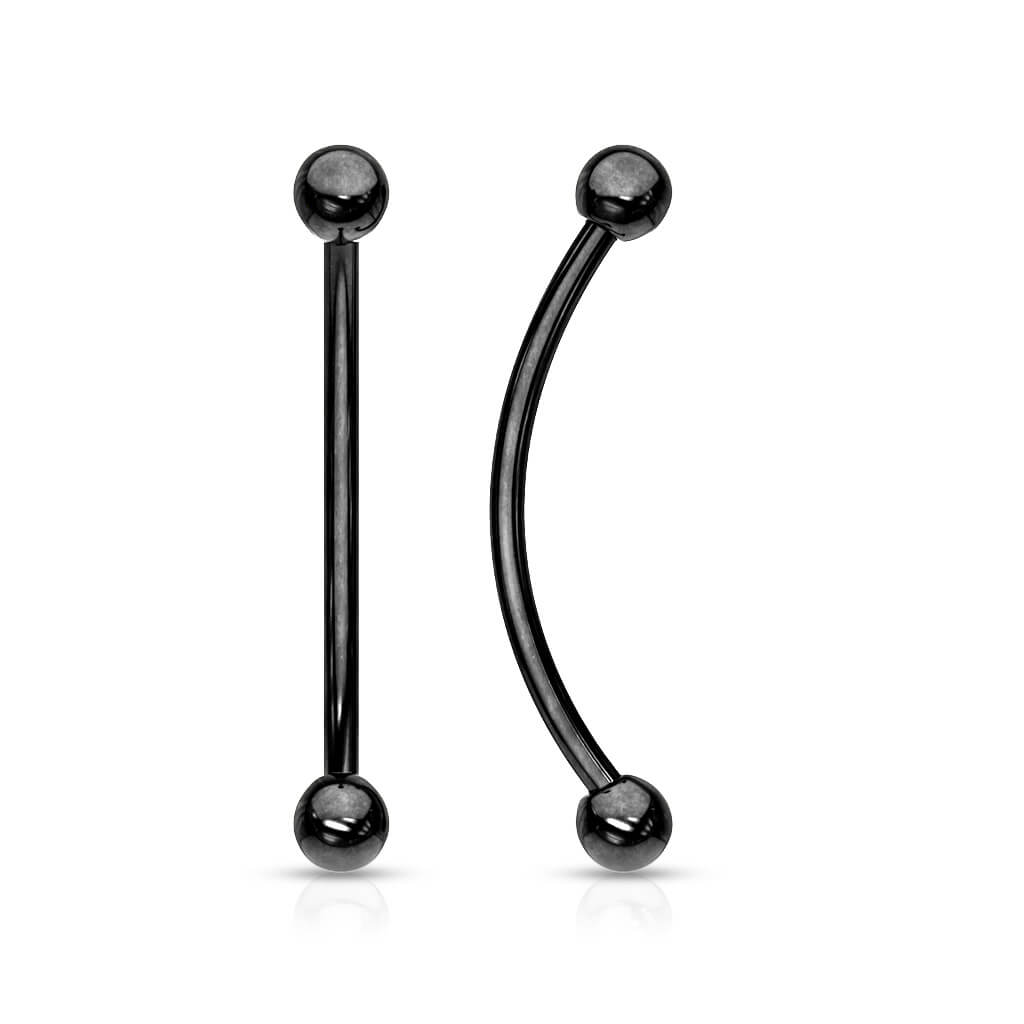 Barbell Curvo Sfera d´argento