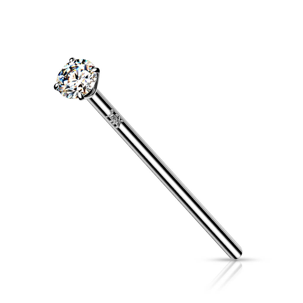 Oro 14 kt Coda di Pesce Zircone