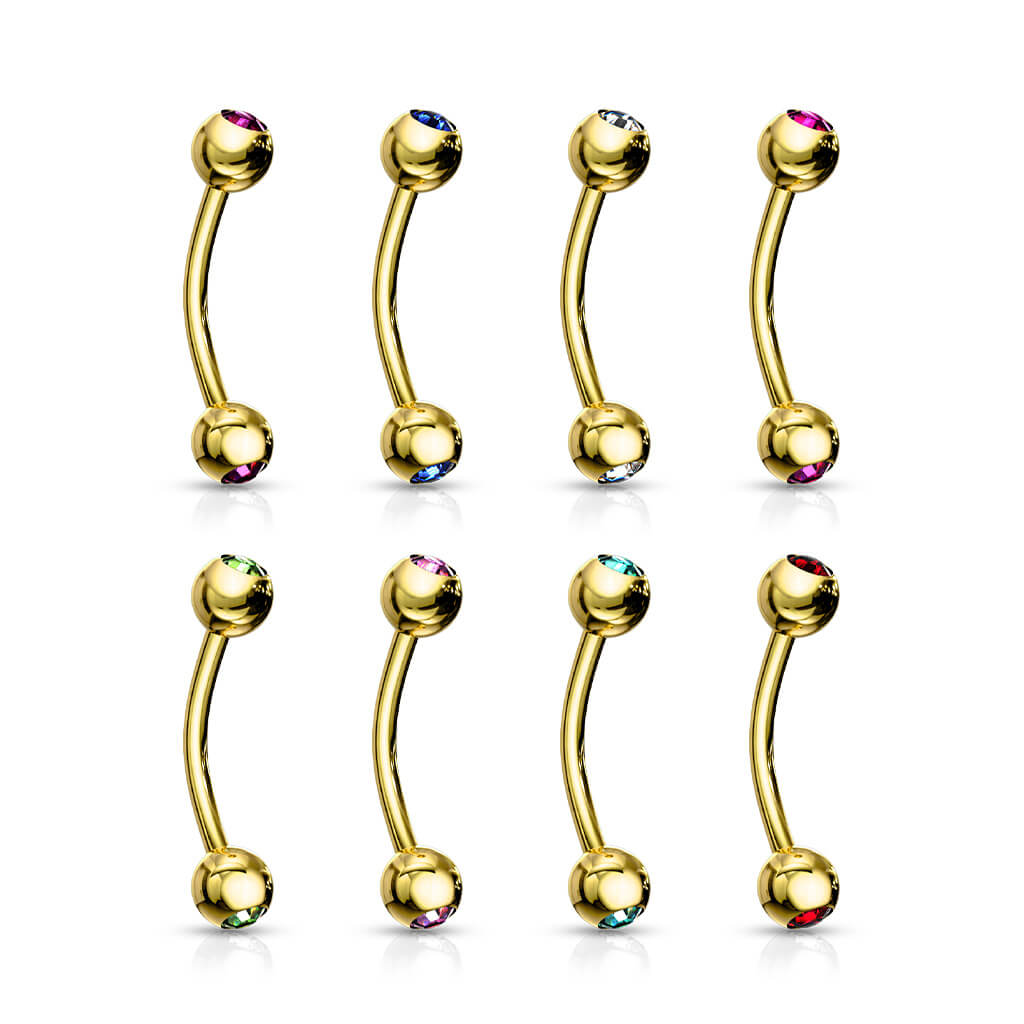 Eyebrow Piercing Ball Zirconia