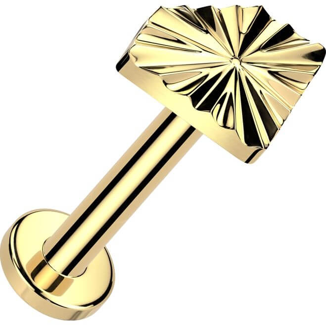 Titanium Labret diamond Push-In