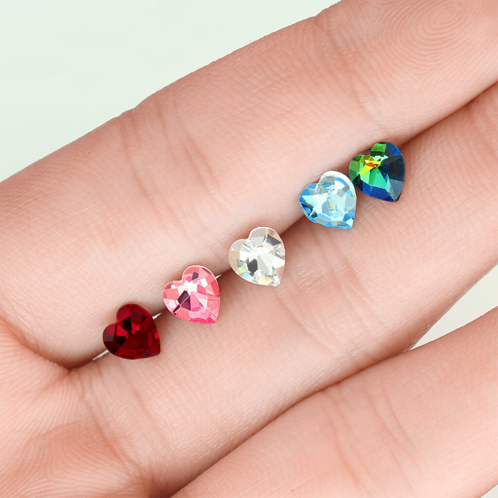 Barbell Corazón Circonita plata