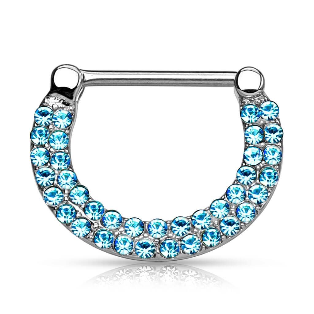 Piercing Capezzolo Zirconi Clicker