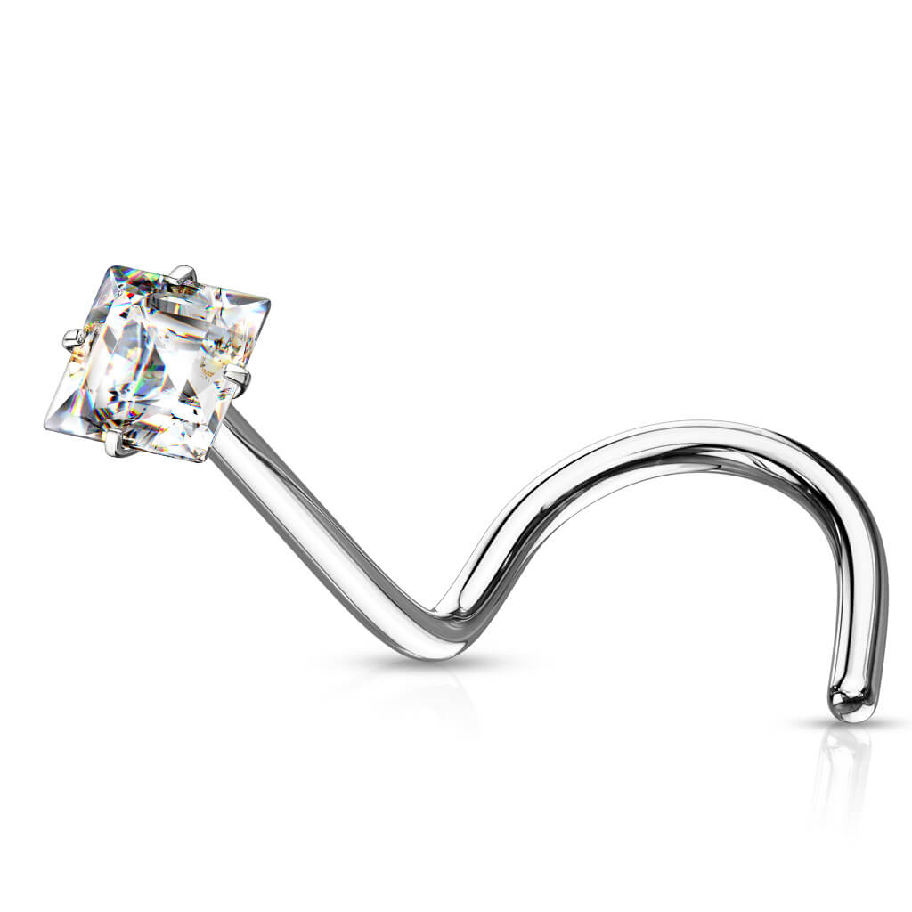 Nez Vis Zircone Carrée