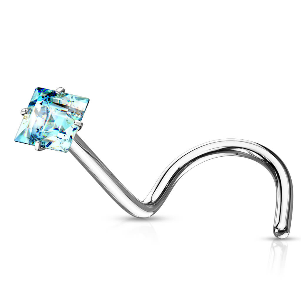 Nez Vis Zircone Carrée