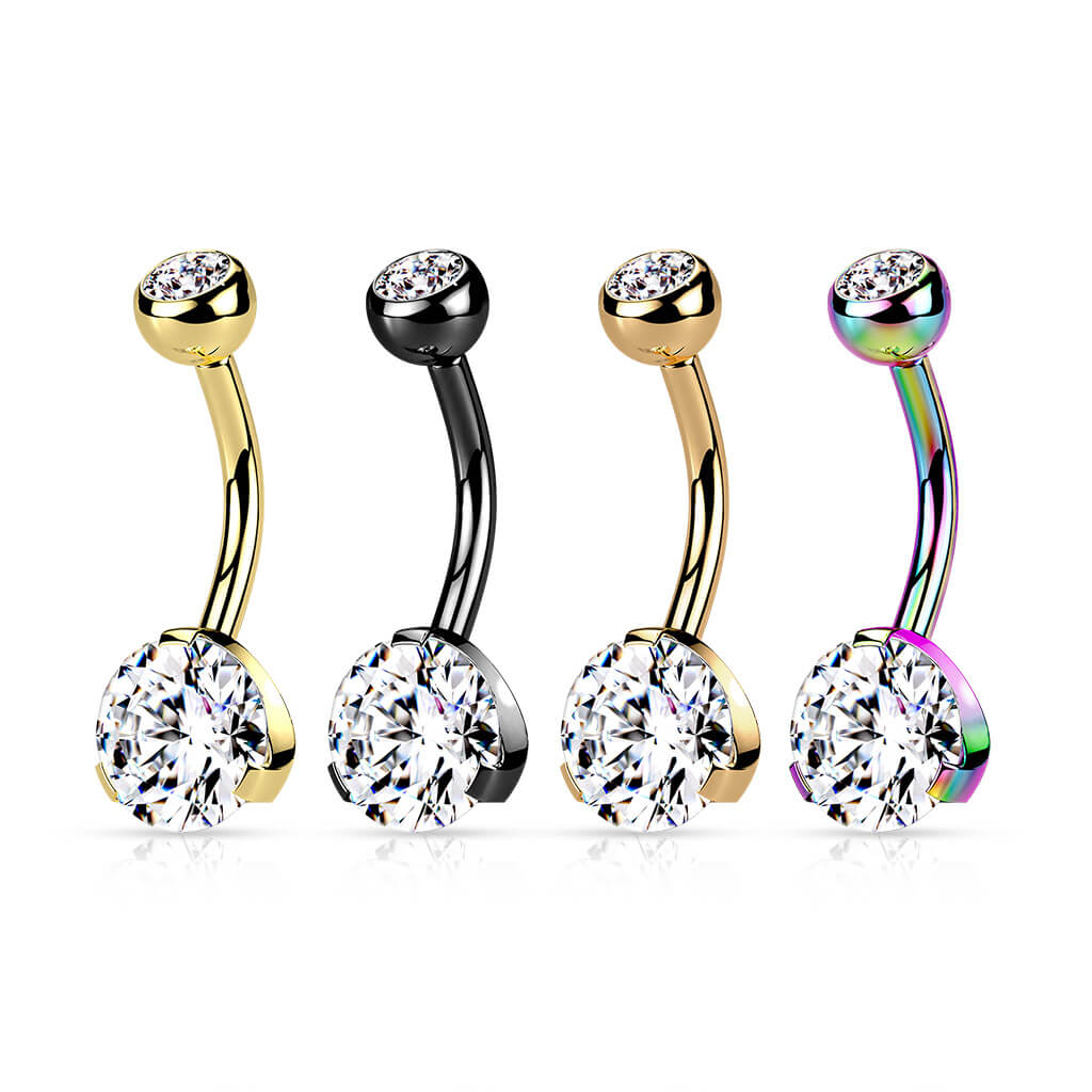 Piercing Nombril Bille Zircone