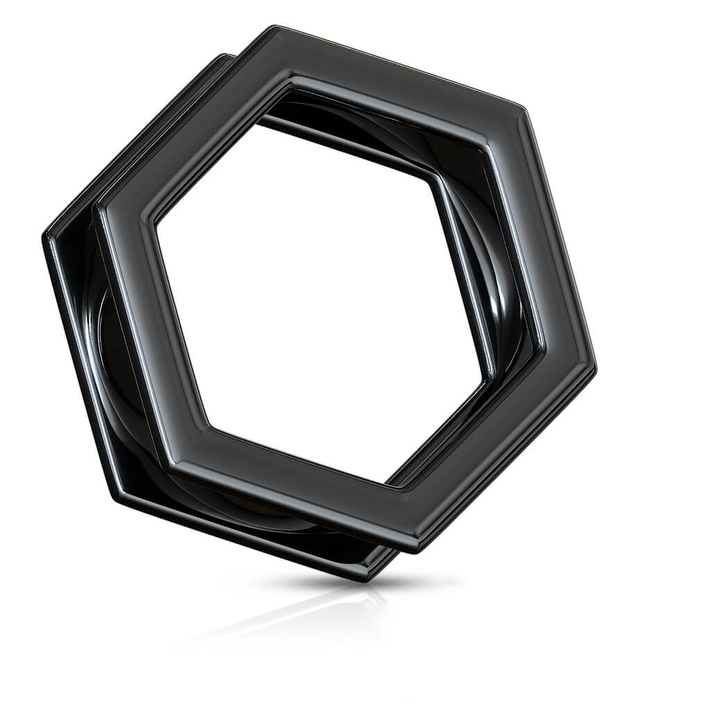 Túnel Hexágono Negro Rosca interna