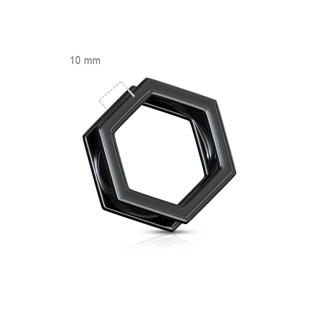 Túnel Hexágono Negro Rosca interna
