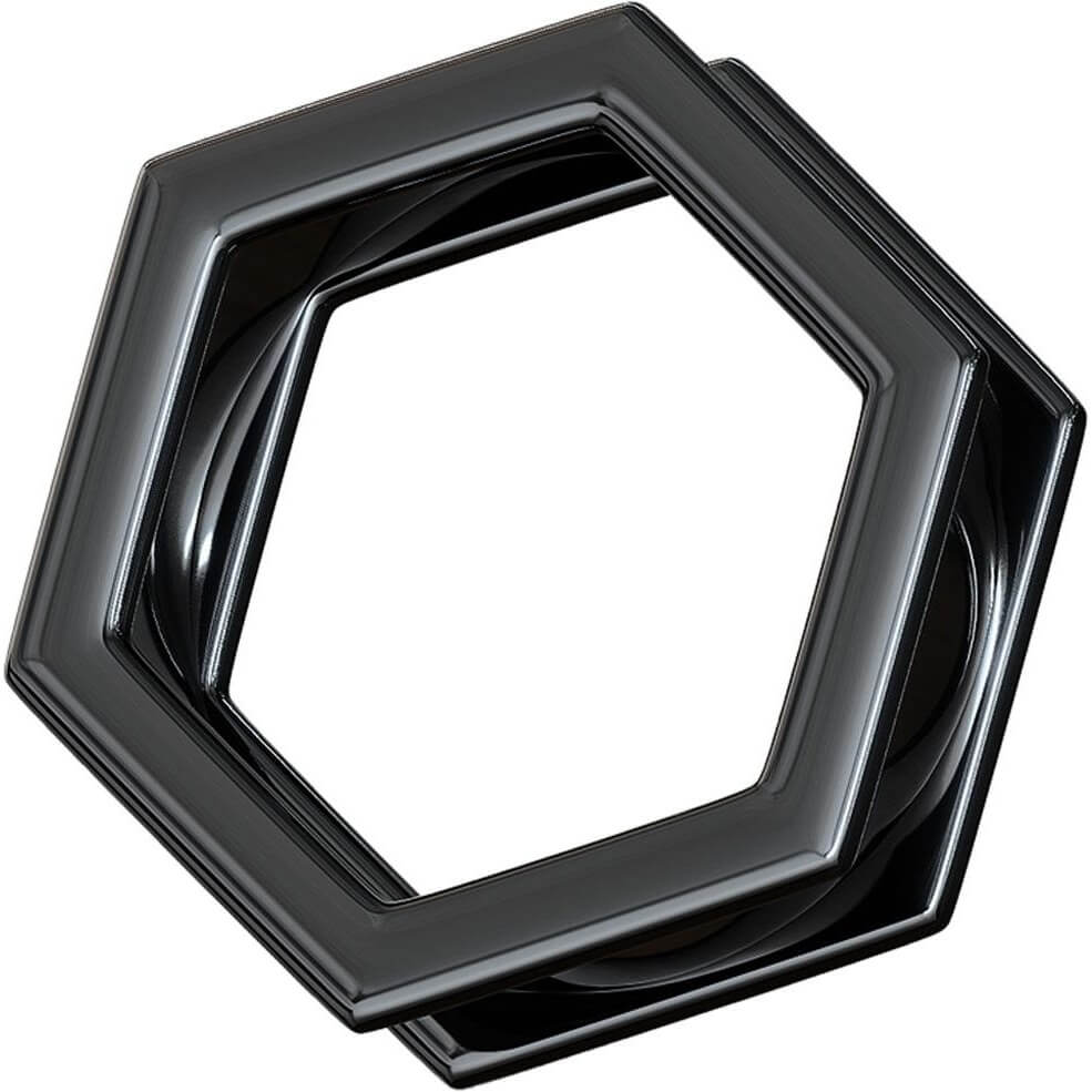 Túnel Hexágono Negro Rosca interna