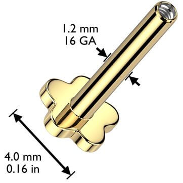 Titanium base flower Internally Threaded