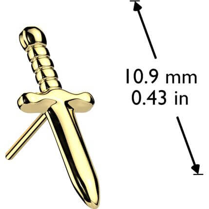 Titanium top dagger Push-In