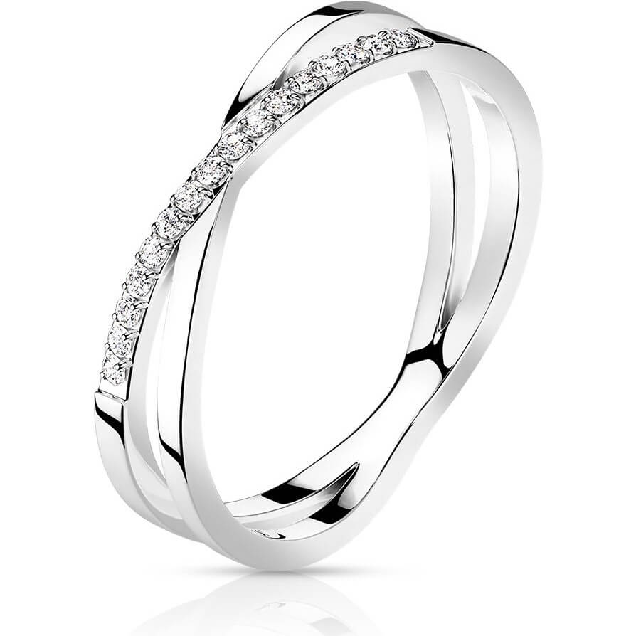 Skrzyżowany cyrkonia srebrny