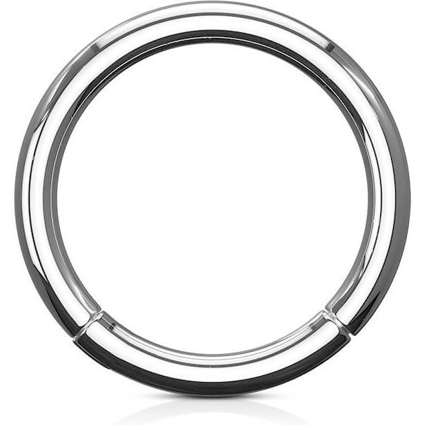 Anello Piercing Argento Clicker