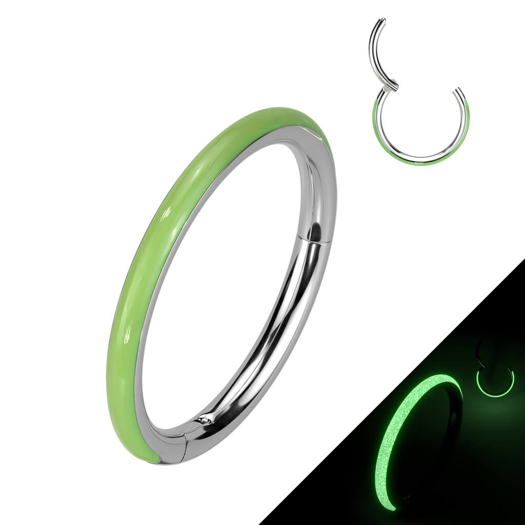 Tytan kółko Świecący w ciemności clicker