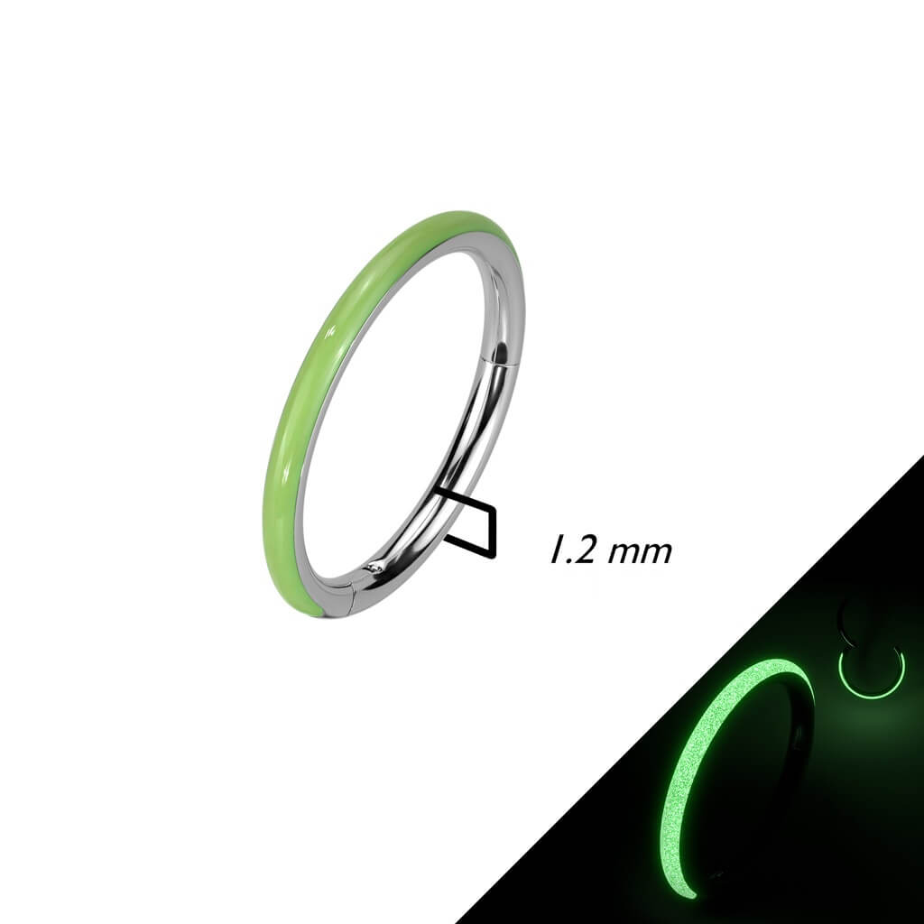 Tytan kółko Świecący w ciemności clicker