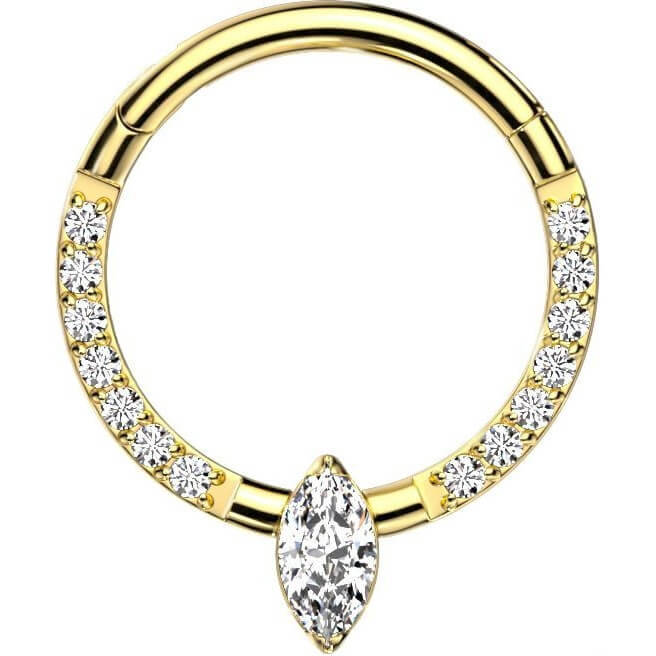 Titan Ring Zirkonia Opal Clicker