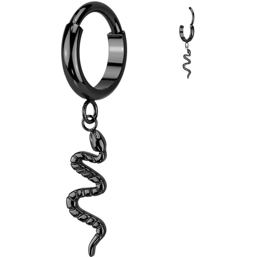 Titanium Ring snake dangle Segment