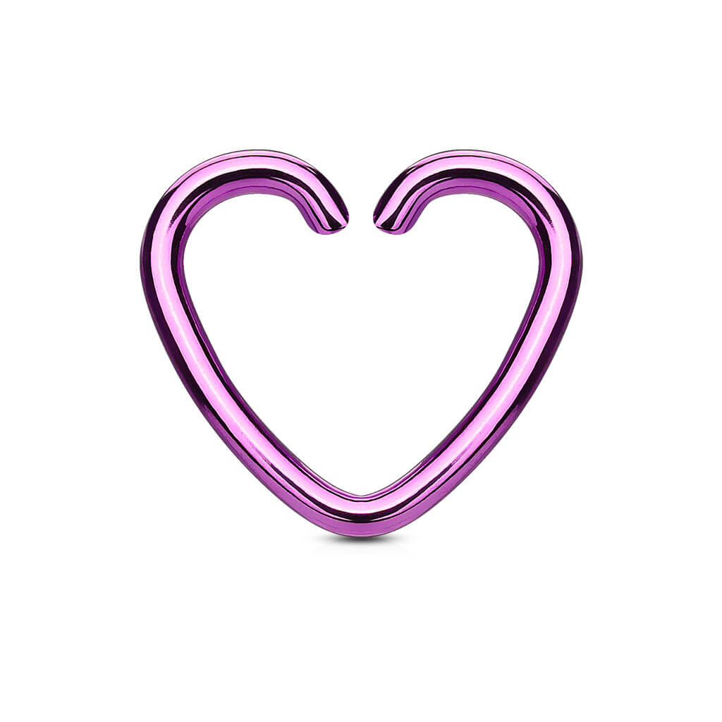 Anello Piercing Cuore Pieghevole