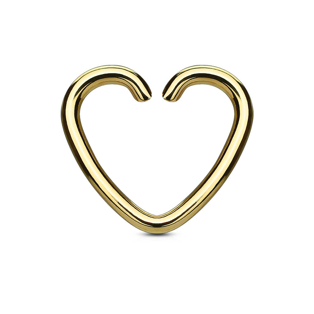Anello Piercing Cuore Pieghevole