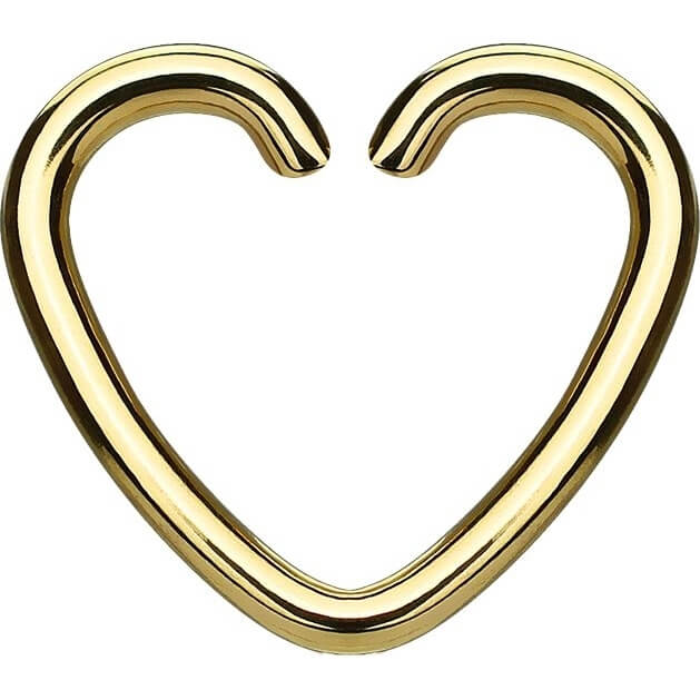 Anello Piercing Cuore Pieghevole