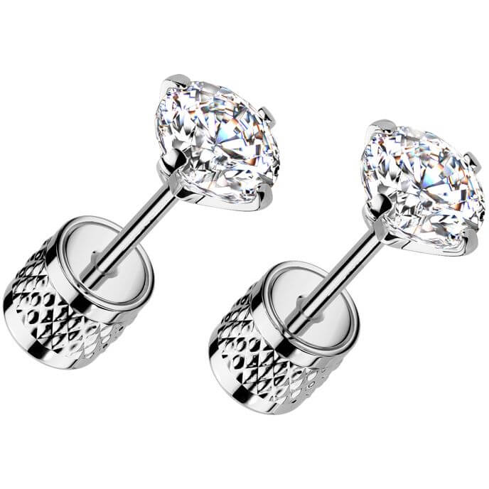 round zirconia prong setting