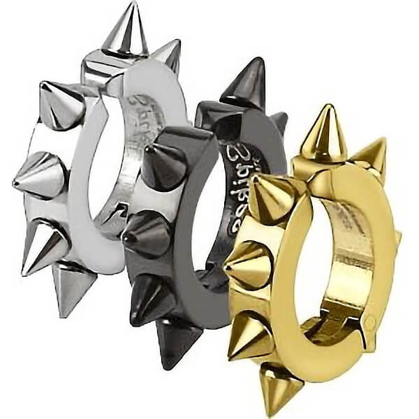 Fake Ohrpiericng Creolen Stachel