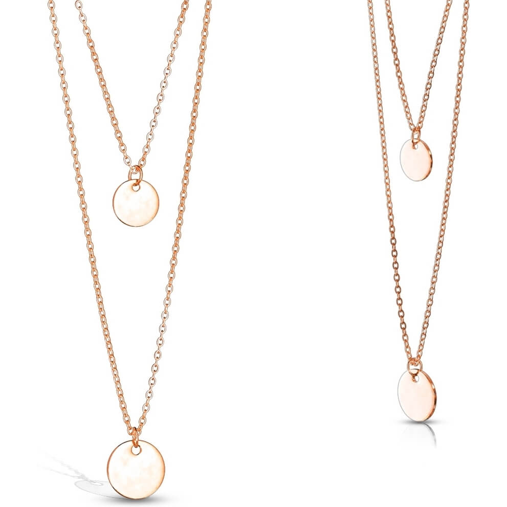 Collier Pendentif Rond Plat