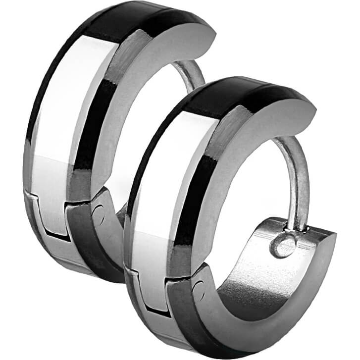 Negro Plata Forrado Clicker