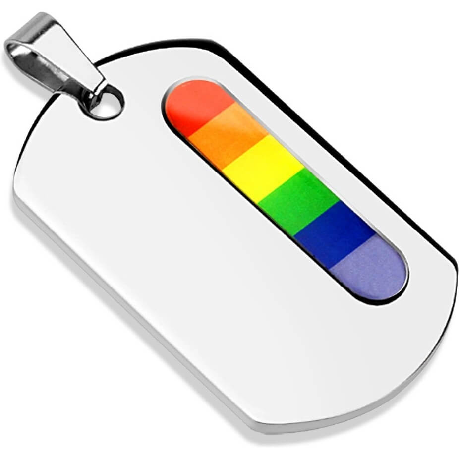 Targhetta per cani con Arcobaleno