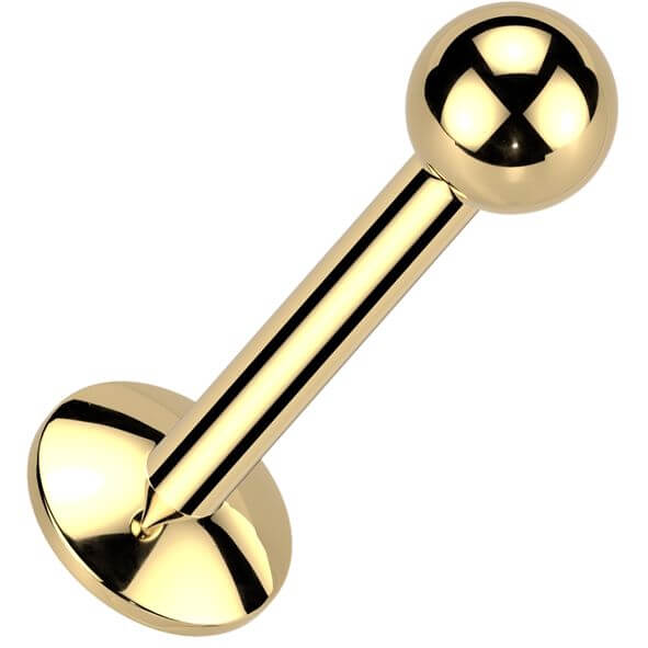 Titanium Labret ball 4mm base Internally Threaded