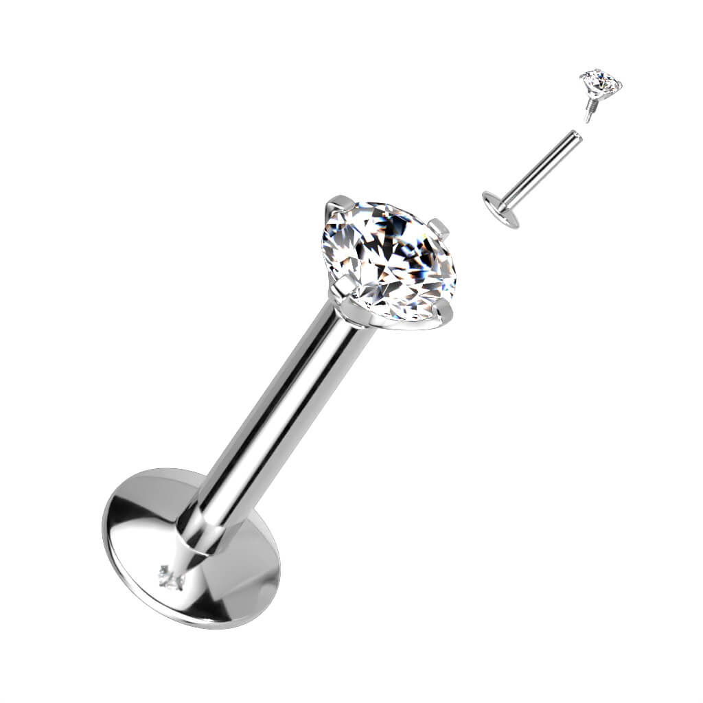 Titanio Circonita Rosca interna Labret