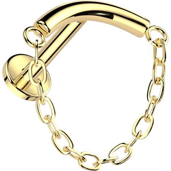 Titanio Cadena Colgante Rosca interna Labret