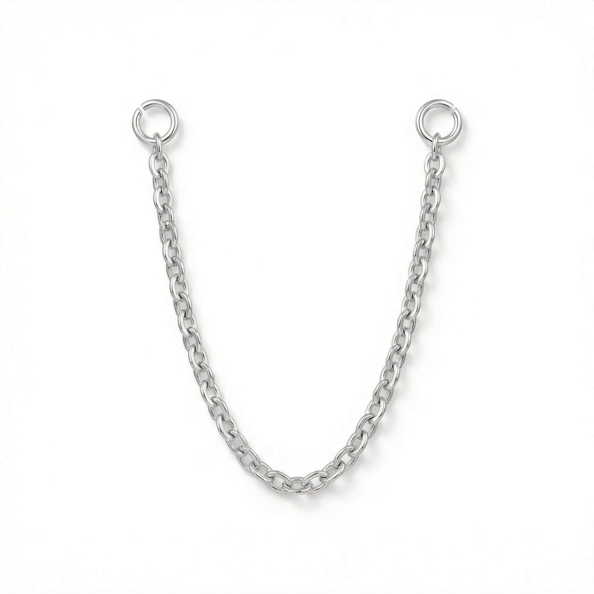 Titanium Attachment Double Ring Cable Chain