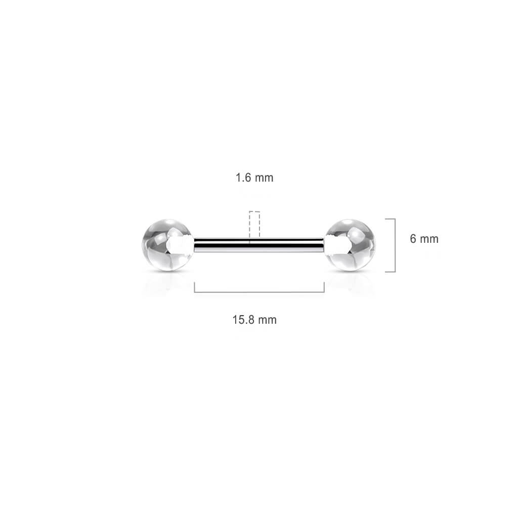 Barbell Acryl Kugel