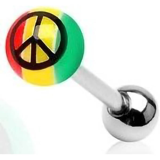 Barbell Acryl Kugel Peace