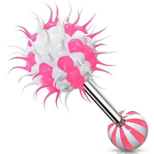 Barbell Lingua Sfera Spikey in silicone