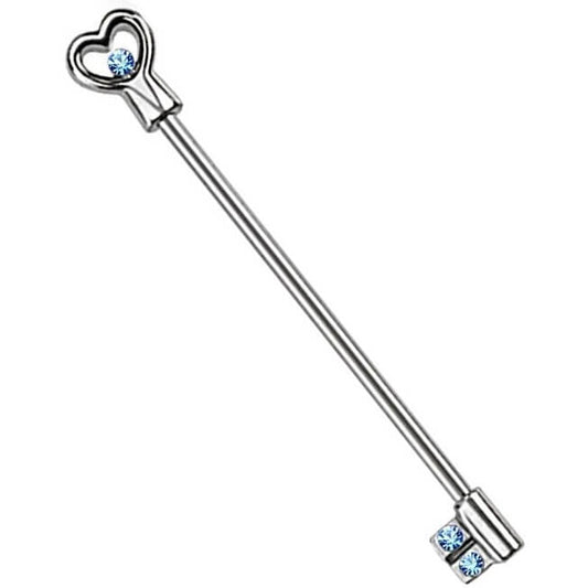 Industrial Barbell Heart Key