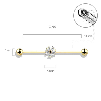 Barbell Industrial Circonita Flor