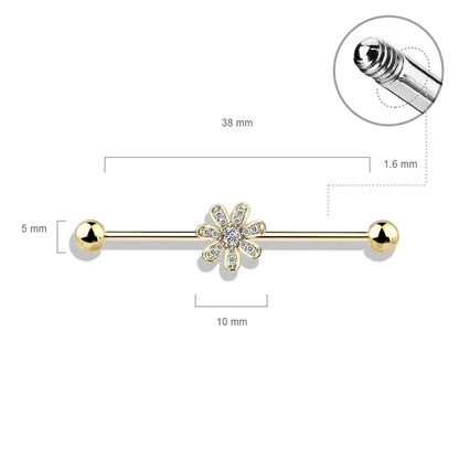 Barbell Industrial Circonita Flor