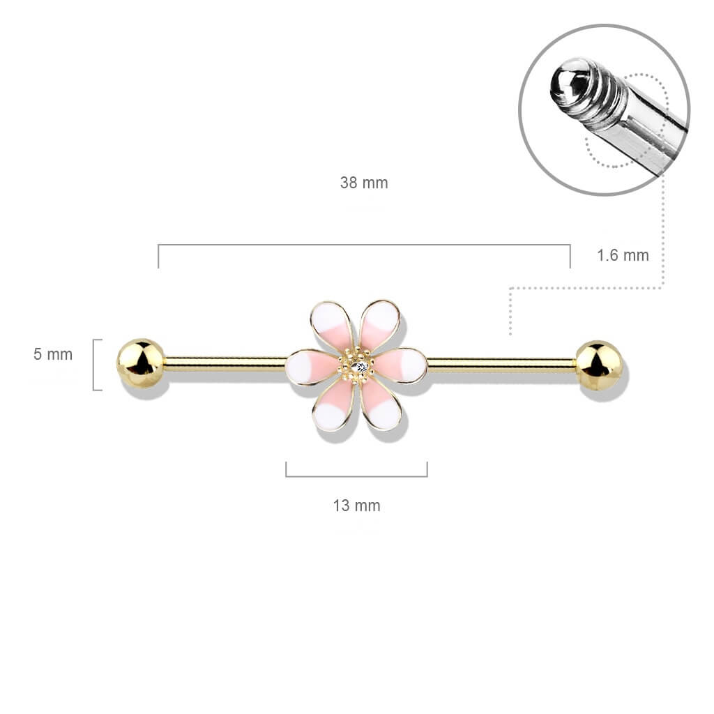 Barbell Industrial Fiore bicolore