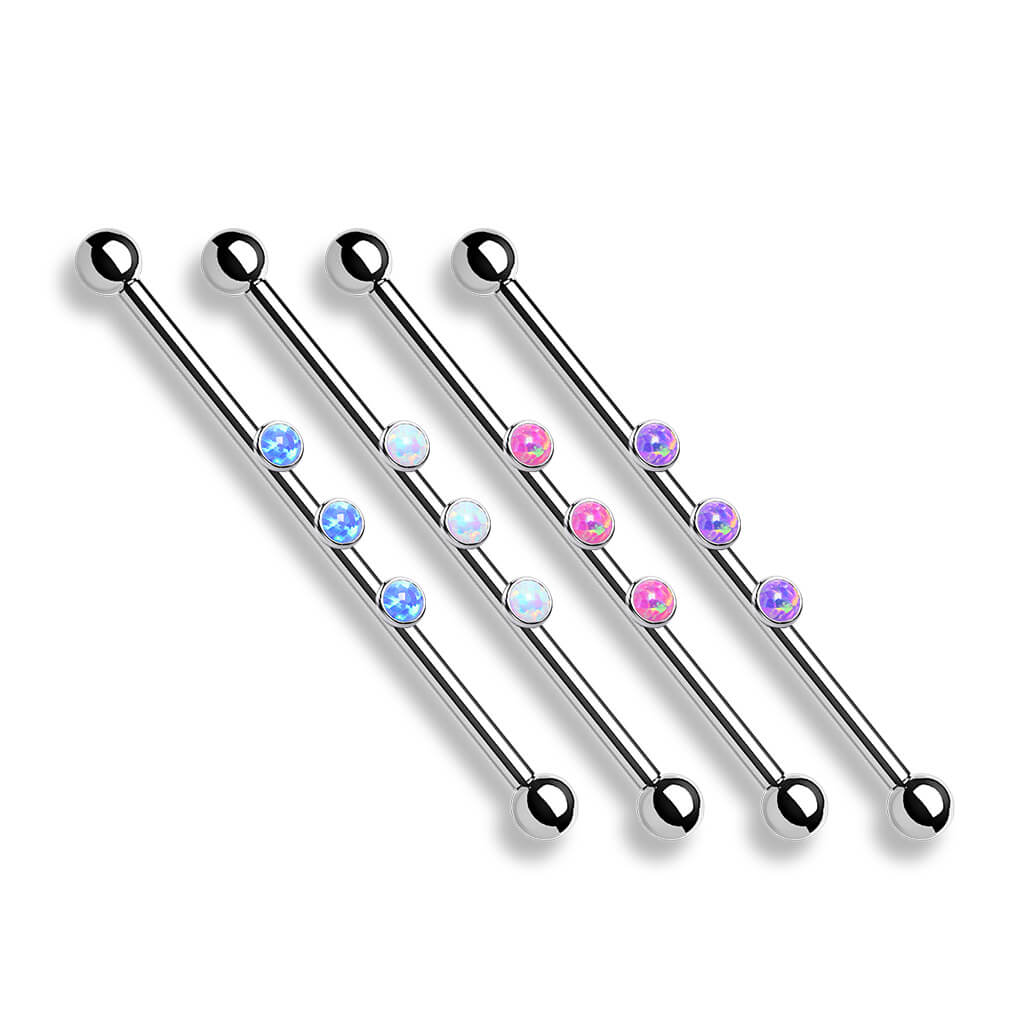 Industrial Barbell 3 Opal Internally Threaded