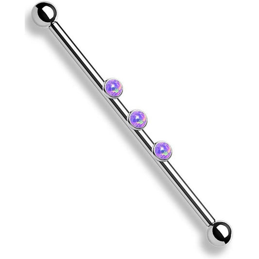 Industrial Barbell 3 Opal Internally Threaded