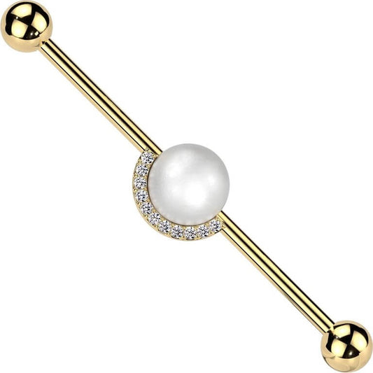 Industrial Barbell pearl ball zirconia