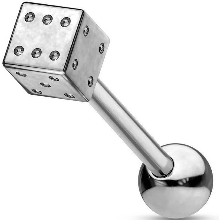 Tongue Barbell Dice