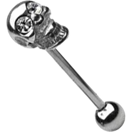 Barbell Totenkopf Zirkonia