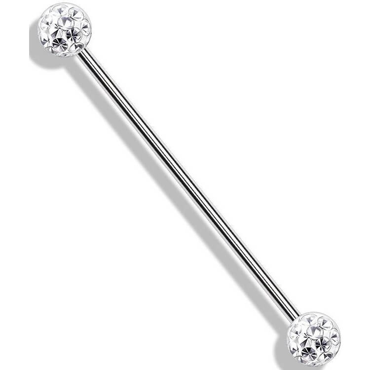 Industrial Barbell Kugel Glitzer Innengewinde