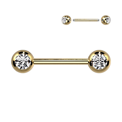 Nippelpiercing Kugel Zirkonia