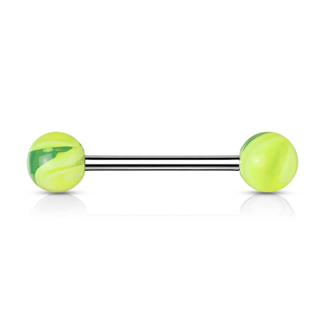 Barbell Acrylic Marble Ball