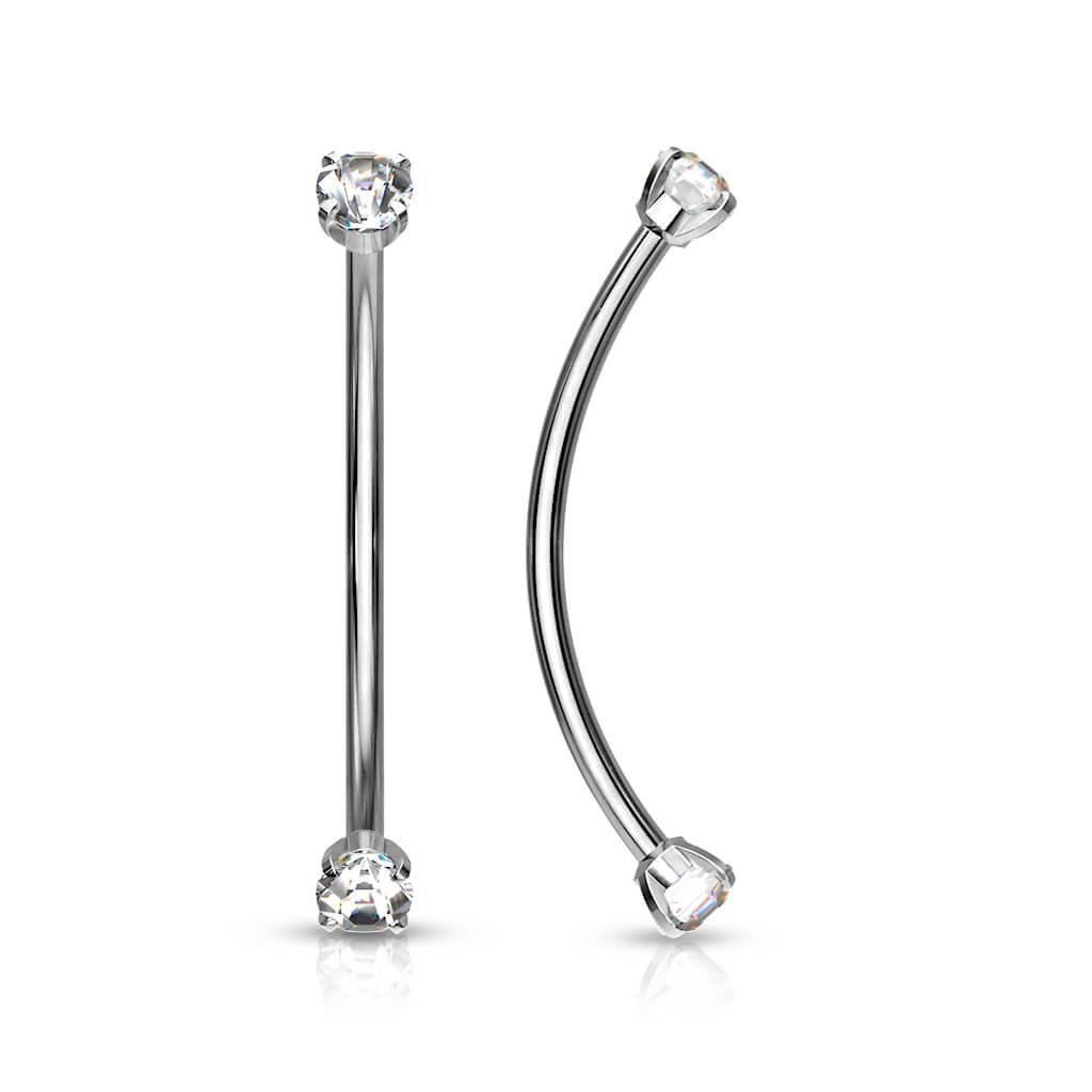 Curved Barbell Zirkonia