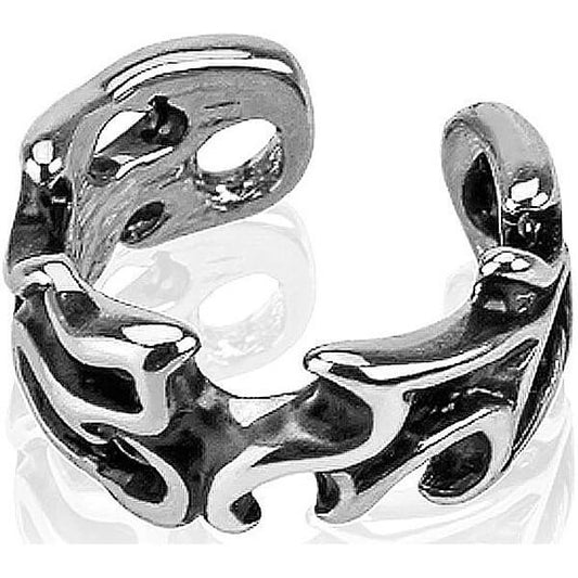 Manchette d'oreille Manchette d´Oreille Feuilles en Argent Pliable