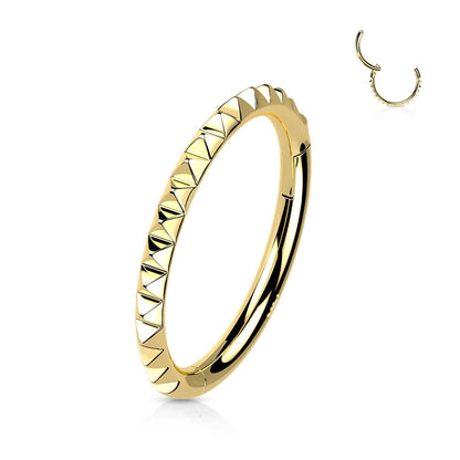 14 Karat Gold Ring Gelbgold Weißgold Clicker